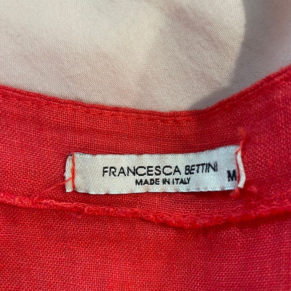 100% Linen Francesca Bettini dress M - Picture 4 of 5